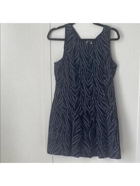 Free People Size 6 Zebra Print Sleeveless Mini Dress